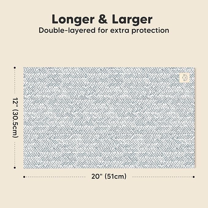 Organic Burp Cloths Baby Boy, Girl - 6-Pack Large Cotton Burping Cloths for Babies, Spit Up Rags, Super Absorbent, Ultra Soft Newborn Rag, Gender Neutral, Machine Washable, Durable (Nordic)