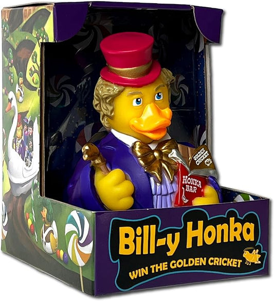 CelebriDucks - Bill-y Honka - Win The Golden Cricket - Floating Rubber Ducks - Collectible Bath Toy Gift for Kids & Adults of All Ages