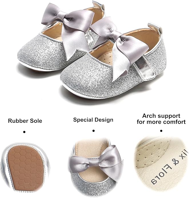 Soft Sole Baby Shoes - Infant Baby Walking Shoes Moccasins Rubber Sole Crib Shoes