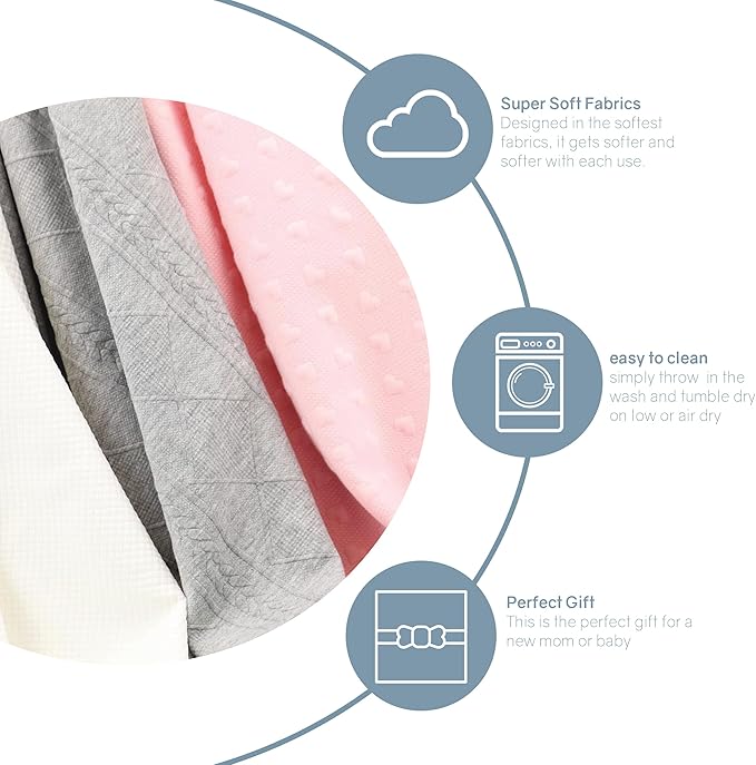 GooseWaddle Luxury Knit Baby Blanket (30”x40”), Premium Comfort from Ultra Soft Fabric That Get Softer with Use, Perfect for Any Infant Nursery, Boy or Girl, Machine Washable (Lavender)