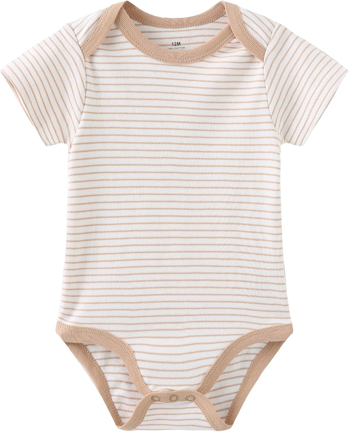 Kiddiezoom Baby Bodysuit Newborn Short Sleeve baby One-Piece Cotton 5-Pack baby clothes