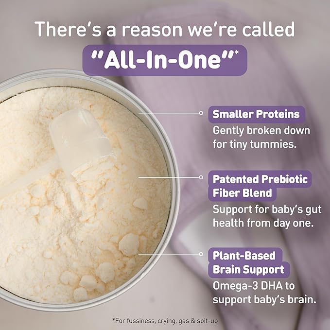 Enfamil NeuroPro Gentlease for easing Fussiness, Crying, Gas, Spit-up in 24 Hrs, Smaller Proteins for Easy Digestion, Brain Supporting DHA, HuMO6* Immune Blend, Baby Formula, 19.5 Oz, 4 Count