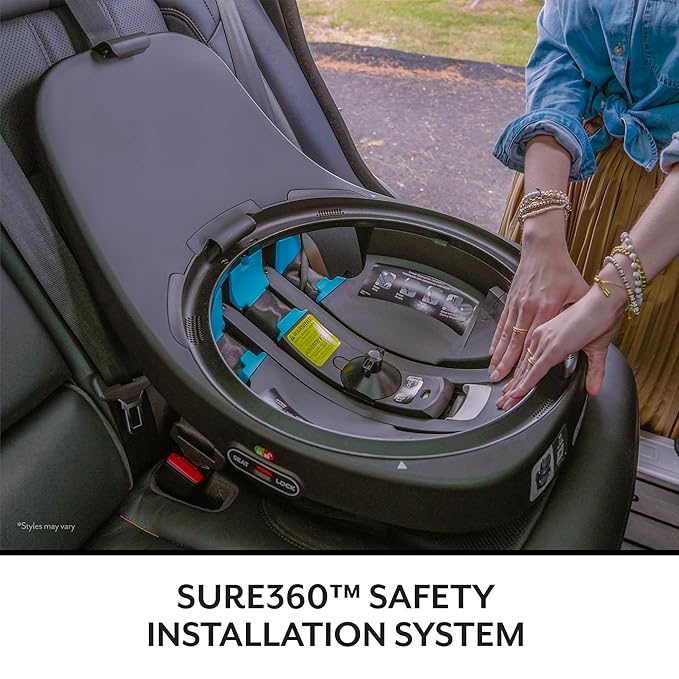 Evenflo Gold Revolve360 Extend All-in-One Rotational Car Seat with SensorSafe (Sapphire Blue)