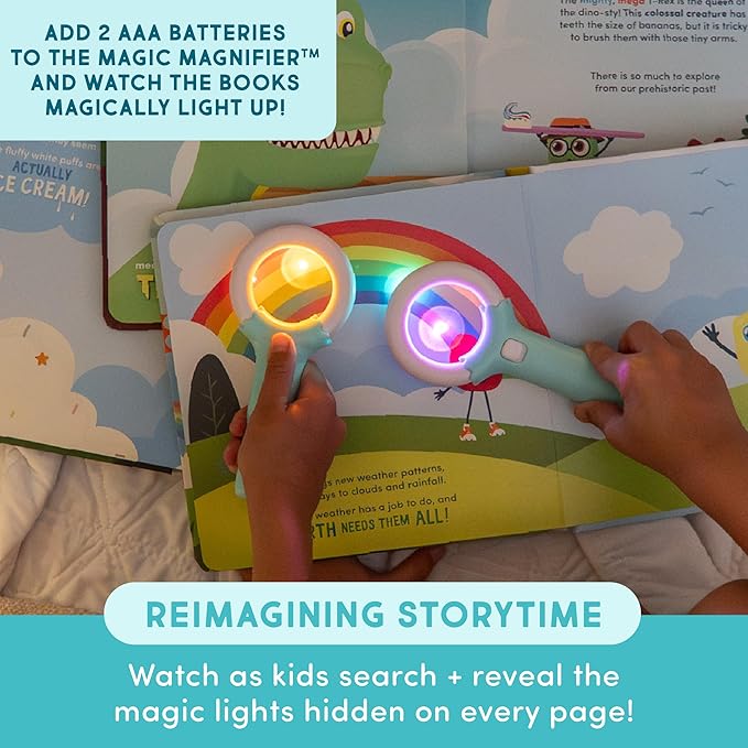 Glo Pals Alex Bath & Bedtime Bundle - Light Up Bath Toy with 1 Interactive Book, 2 Light Cubes & 1 Magic Magnifier - Toddler Bath Toys Set with Storybook Character - Educational Kids Bath Time Fun