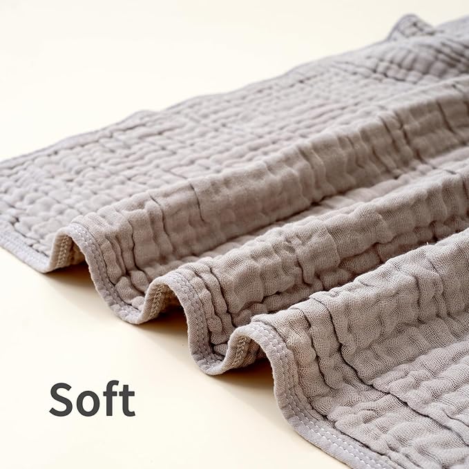 Muslin Hooded Baby Towels,2 Pack Baby Bath Towels,Large 31.5x31.5Inch,Hooded Towels for Baby and Infant,Soft&Absorbent(Brown and Bears)