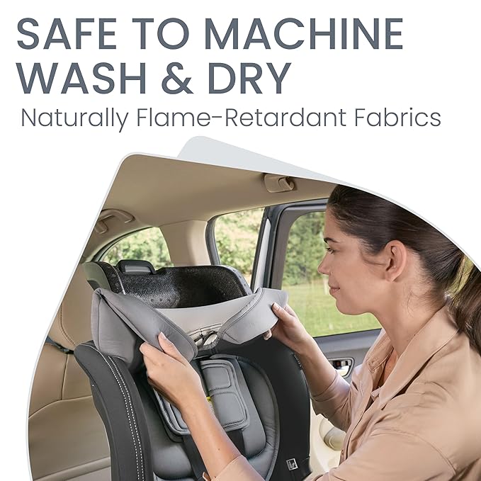 Britax Poplar S Convertible Car Seat, 2-in-1 Car Seat with Slim 17-Inch Design, ClickTight Technology, Glacier Graphite