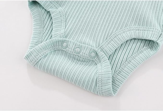 Kiddiezoom Newborn Baby Layette Set 10-Piece with Bodysuits and Pants Set for Unisex Baby Gift Sets