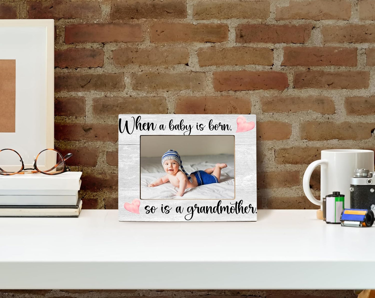 First Time Grandma Gifts, New Grandma Gifts First Time 2025, Grandma Frame, When a Baby is Born So is a Grandmother, Picture Frame, Photo Frame 8X10