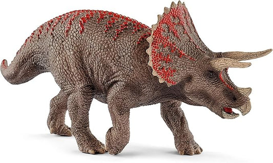 Schleich Dinosaurs - 4" Realistic Triceratops Dinosaur Figure - Educational Jurassic Dino Toy Figurine for Boys and Girls - Durable Montessori Educational Animal Toy for Kids Ages 4+ | 15000