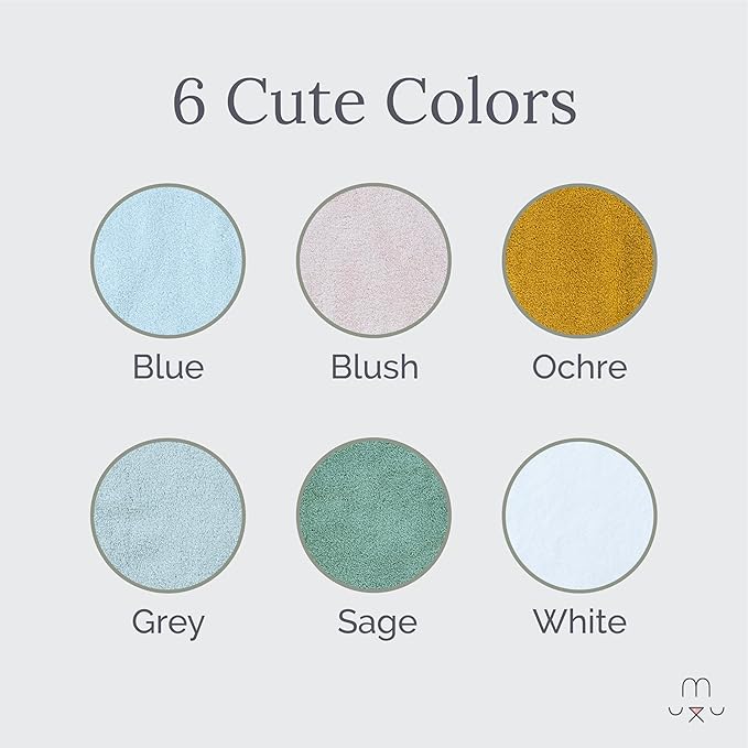 Natemia Towel Poncho Kids (Sage) - 100% Organic Turkish Cotton - Machine Washable Poncho Towel for Girls, Boys- Soft on Sensitive Skin - Toddler Hooded Beach Towels - Perfect Baby Registry Gift (6-8T)