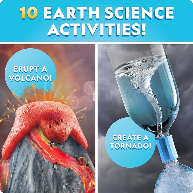 National Geographic Mega Science Lab - Science Kit for Kids with 130+ Easy Experiments, Featuring Earth Science, Chemistry Set, and Magic STEM Projects for Boys and Girls (Amazon Exclusive)