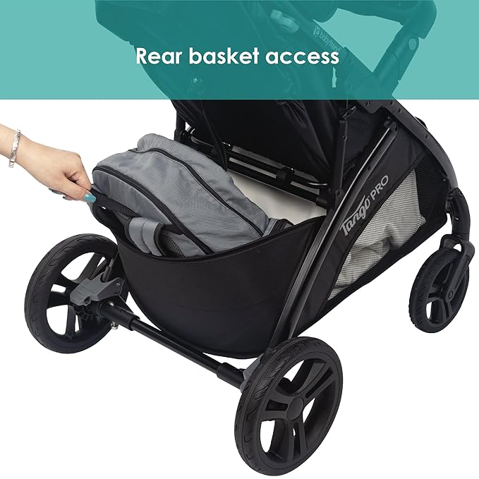 Baby Trend Tango PRO Travel System with Secure-Lift Infant Car Seat, Dash Black