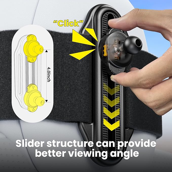 Fixed Headrest Car Mirror for Baby Rear Facing Fit Tesla Shatterproof Baby Mirror for Car Back Seat 360° Wide Clear View Never Shake Crash Tested Stable Velcro Strap Newborn Baby Essentials