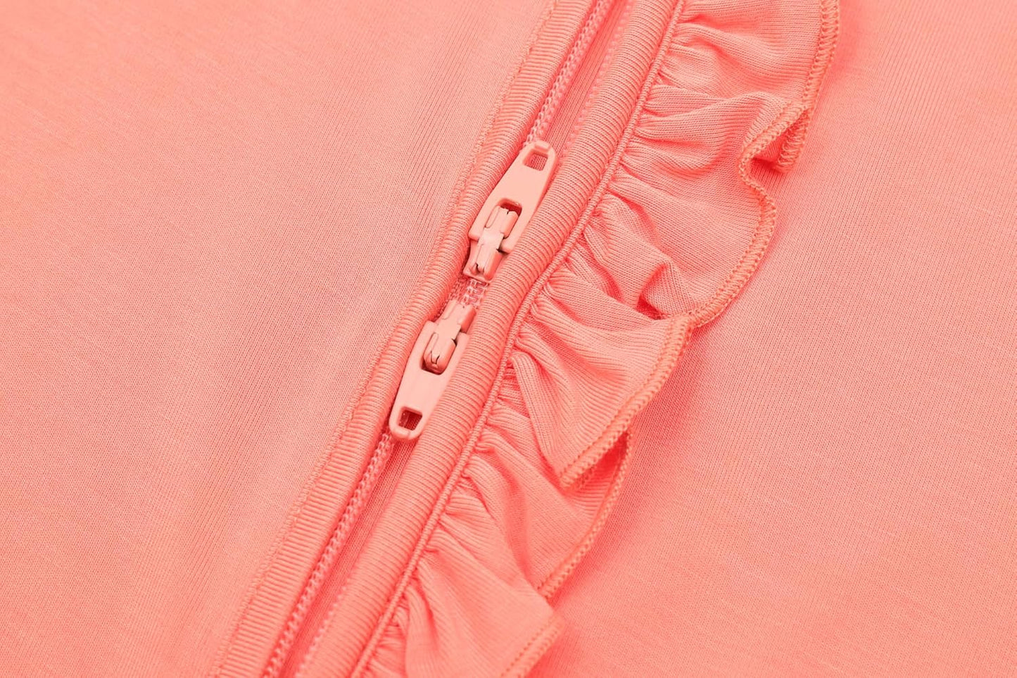 JunNeng Baby Boy Girl 2 Pack Rayon of Bamboo Summer Sleeper Infant Soft Short Sleeve Zipper Footless One-piece Romper