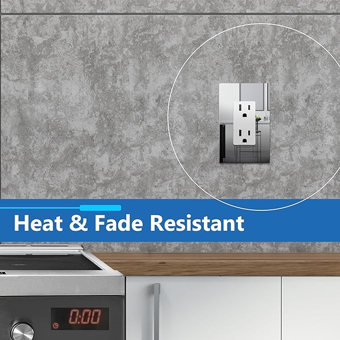 LIDER Decorator Metal Wall Plate, Temperature and Impact Resistant, 201 Stainless Steel, Screwless Cover, Modern Decoration Upgrade, Mid-Size 1-Gang 4.88" x 3.11", Polished Chrome, LSMWP-31M-PC