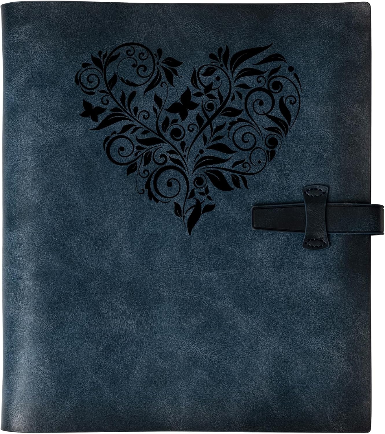 Photo Album 4x6 200 Photos, Genuine Leather Photo Albums with Writing Space with 30 Writing Paper, Travel Family Wedding Kids Graduation Ultrasound Baby Picture Album Scrapbook Photo Album（LOVE）