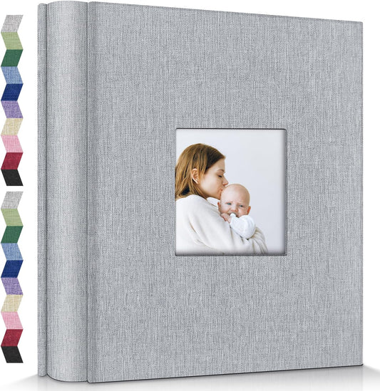 popotop Photo Album 4x6-600 Photos Photo Books with 600 Horizontal and Vertical Pockets,Linen Cover Albums for Family Wedding Anniversary Baby Vacation Pictures