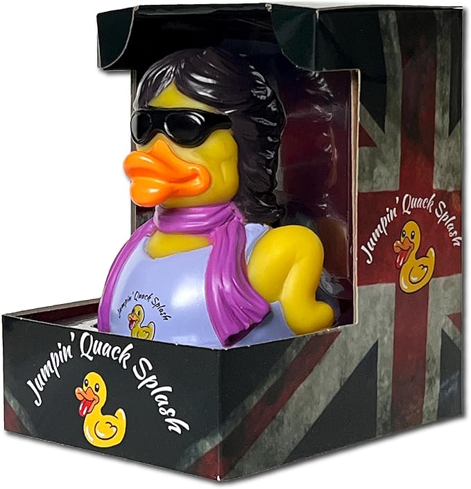 CelebriDucks - Jumpin' Quack Splash - The Floating Stones - Floating Rubber Ducks - Collectible Bath Toy Gift for Kids & Adults of All Ages