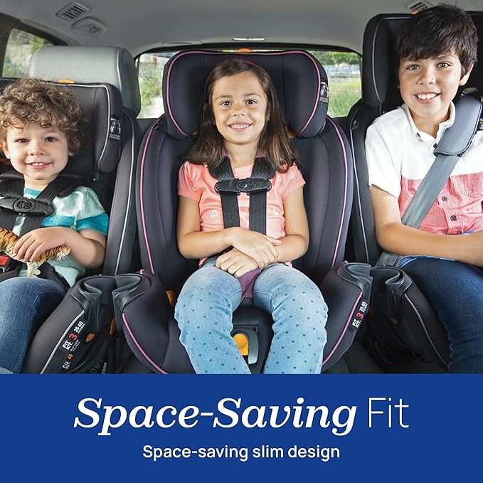 Chicco Fit4 4-in-1 Convertible Car Seat, Rear-Facing Seat for Infants 4-40 lbs., Forward-Facing Car Seat 25-65 lbs., Booster 40-100 lbs. | Element/Black