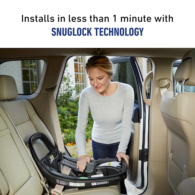 Graco SnugRide SnugFit Elite Infant Car Seat, Anti Rebound Bar for Extra Safety, SnugLock Easy Install, Premium softgood, All-Weather Boot, Baby Car seat, Nico
