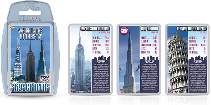Skyscrapers Top Trumps Card Game