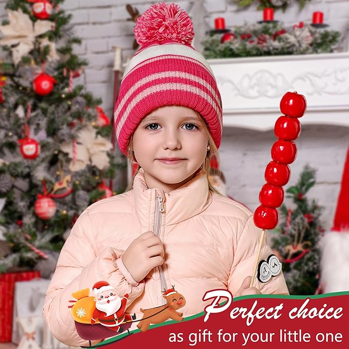 FZ FANTASTIC ZONE Kids Toddler Winter Hat Beanie with Warm Fleece Ski Baby Hats for 2-7 Years Skull Cap Baby Boys Girls Gifts