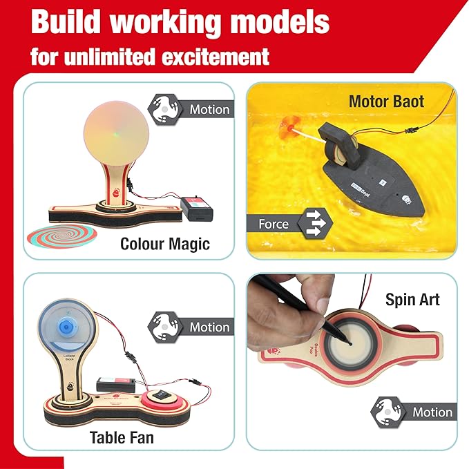 Butterfly EduFields 20in1 STEM Projects Kit for Kids Age Ages 5-7 6-8 8-10 | STEM Toys for Kids 5 6 7 8 9 10 Year Old | Motor Machines - Robotics & Engineering Toys | Gift for 6 7 8 9 10 Year Old