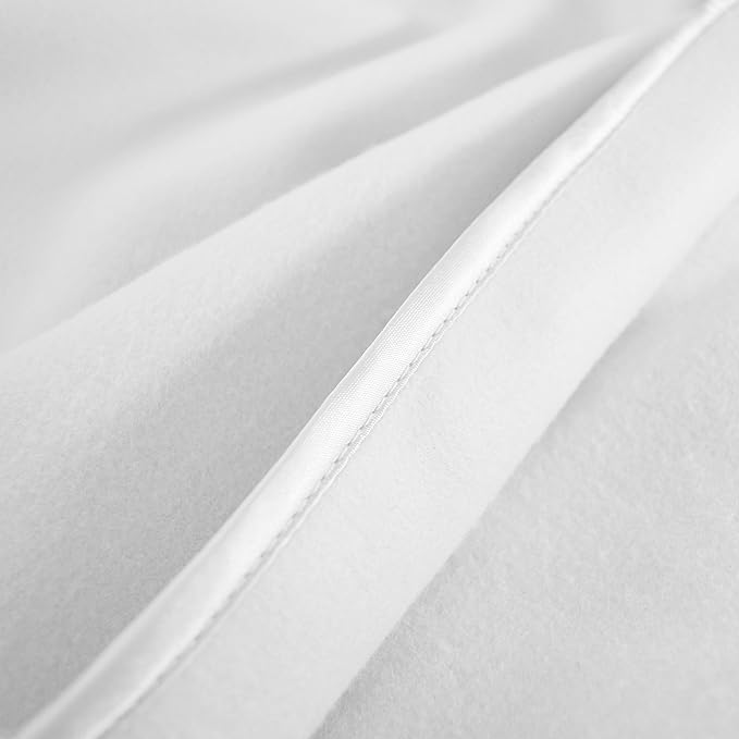 American Baby Company 2-Piece Fleece Blanket with Silk-Like Satin Trim set, Soft, Warm & Cozy, Blue and White, 30" x 30" for Boys and Girls, Perfect for Baby Carrier, Stroller, Travel and Gifting