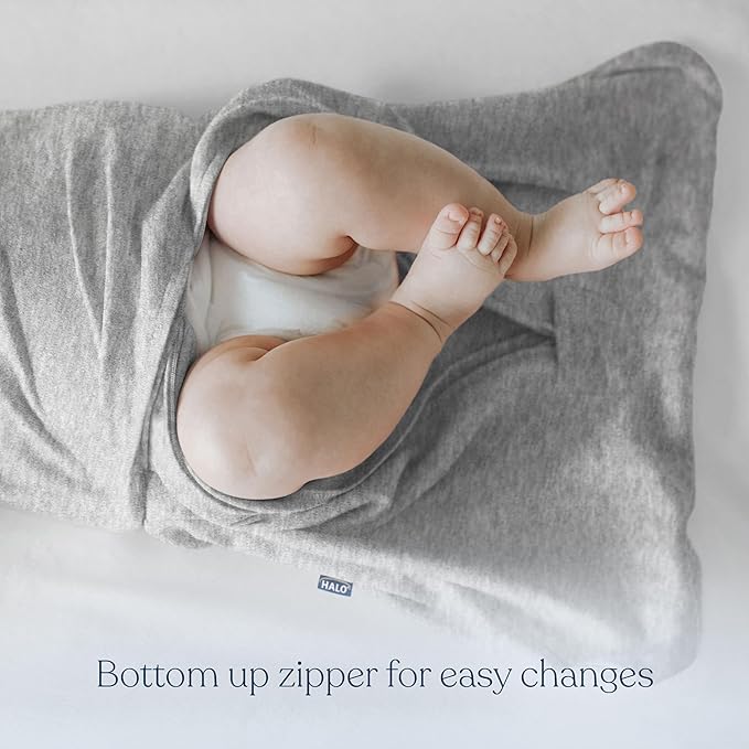 HALO Baby Sleepsack Swaddle Wearable Blanket, 3-Way Adjustable Infant Sleepsack, TOG 1.5, Ideal Temp, Ombre, Newborn, 0-3 Months, 6-12 Pounds