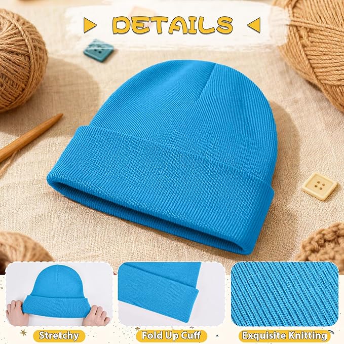 ZOORON Toddler Beanie Baby Kids Beanies Warm Winter Hat Knit Skull Cap for Boys & Girls Soft Children Infant Hat