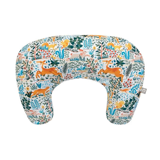Boppy Nursing Pillow - Ergonomic Bottle & Breastfeeding Pillow with High, Firm, Large Area, Water-Repellent Cushion with Washable Cover; Baby Safety Alliance Verified - Colorful Forest Animals