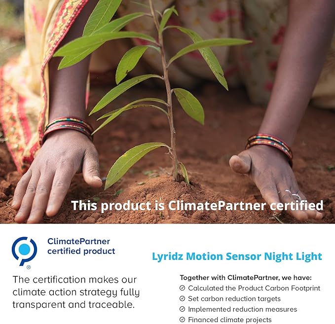 Lyridz Rechargeable Night Light, Motion Sensor Battery Nightlight, Mini Stick-on LED Closet Light, 1-20LM Dimmable Brightness for Bathroom, Bedroom, Kitchen, Washroom, Stairs, Hallway, 3-Pack