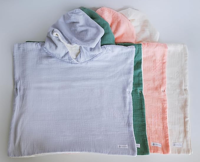 Hooded Poncho Towel for Babies, Kids, and Toddlers - Versatile Swim and Bath Coverup for Beach and Pool Fun