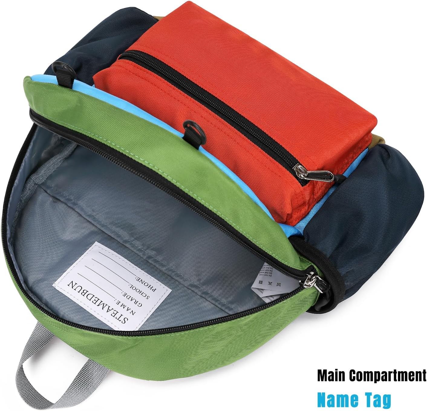 STEAMEDBUN Toddler Backpack for Boys 2-4: Preschool Kindergarten Backpacks - 12 inch Daycare Backpack