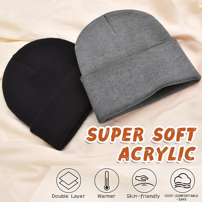 ZOORON Toddler Beanie Baby Beanies for Boys Girls Kids Winter Hats Children Knit Warm Caps 0-12years