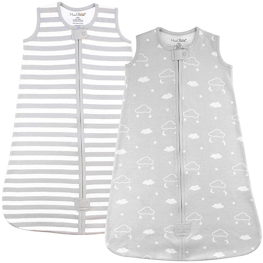 Mama Cheetah Baby Sleep Sack 0.5 TOG, Organic Cotton Baby Wearable Blanket with Two-Way Zipper, Swaddle Transition Baby Sleeping Bag for Newborn Infant Toddler Boy Girl, 6-12 Months