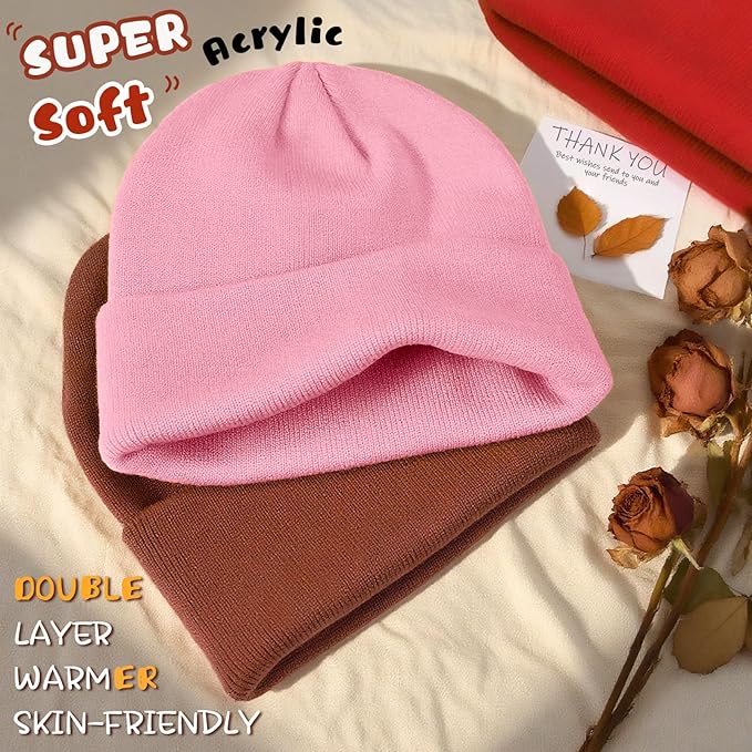 ZOORON Toddler Beanie Baby Boys Girls Beanies Kids Winter Hats Children Knit Warm Caps Soft Ski Hat