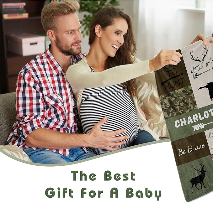 Custom Baby Blanket for Boy Girl Personalized Blanke with Name Gifts for Newborn Customized Gifts for Baby Shower Birthday