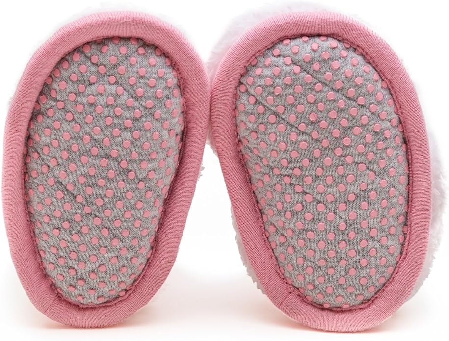 Warm Baby Booties Cozy Baby Slippers Stay on with Non Slid Sole with grippers for Newborns and Infants