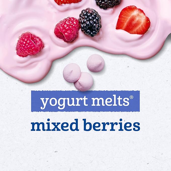 Gerber Baby Snacks Yogurt Melts, Mixed Berries, 1 Ounce (Pack of 7)