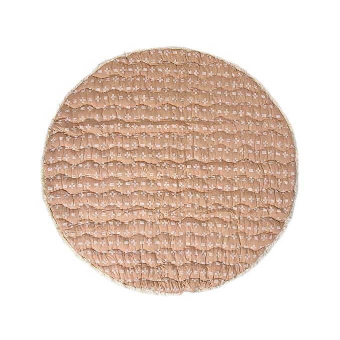 Crane Baby Safari Baby Tummy Time Activity Mat 40"X40", Reversible Floor Play Mat for Boys and Girls, Jungle Nursery Decor