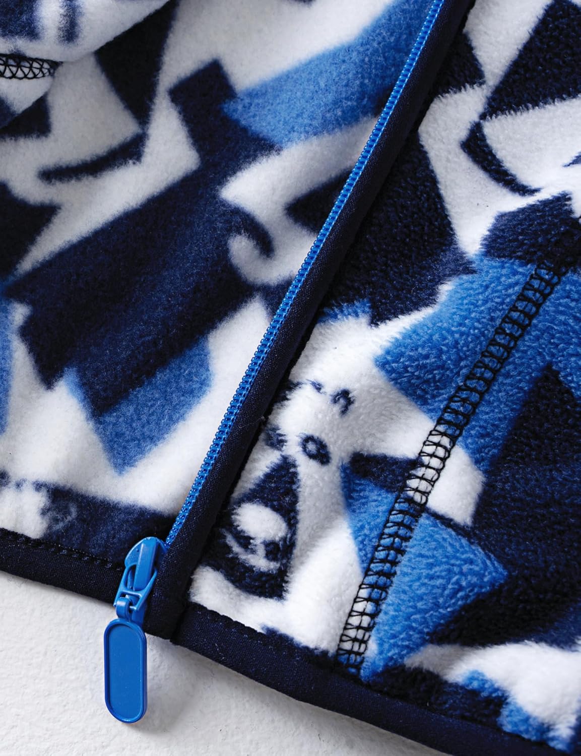 Kids Printed Polar Fleece Jacket Toddler Baby Boys Girls Autumn Winter Warm Sherpa Lining Outerwear Soft Lightweight