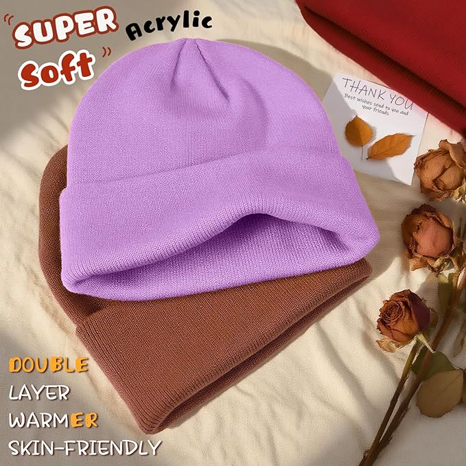 ZOORON Toddler Beanie Baby Boys Girls Beanies Kids Winter Hats Children Knit Warm Caps Soft Ski Hat