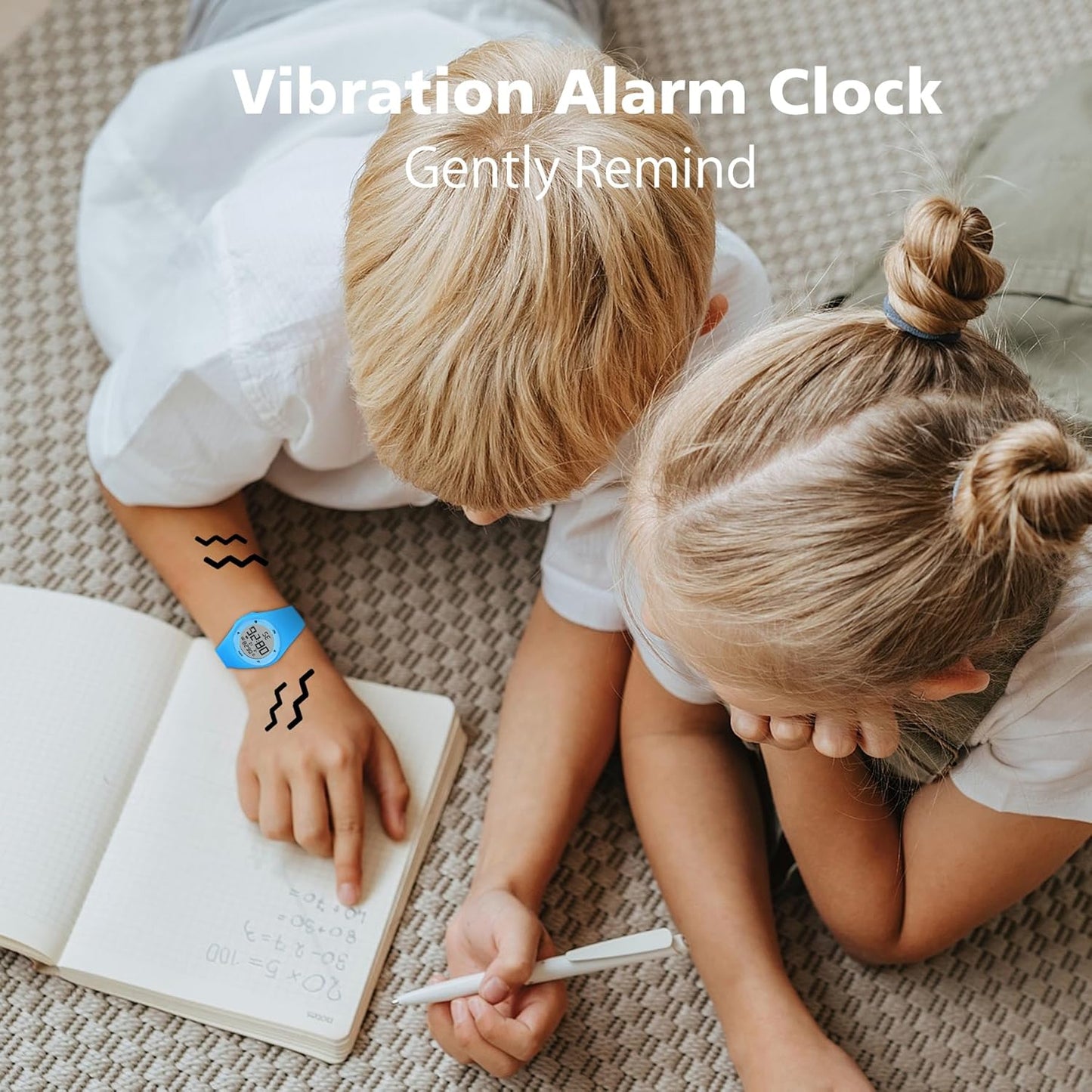 Kids Watches for Girls Boys Digital Sport Watch with Step Counter Pedometer Vibration Alarm Clock, No App Waterproof Fitness Tracker Kids Watch Boys Girls Teens Students Ages 5-16