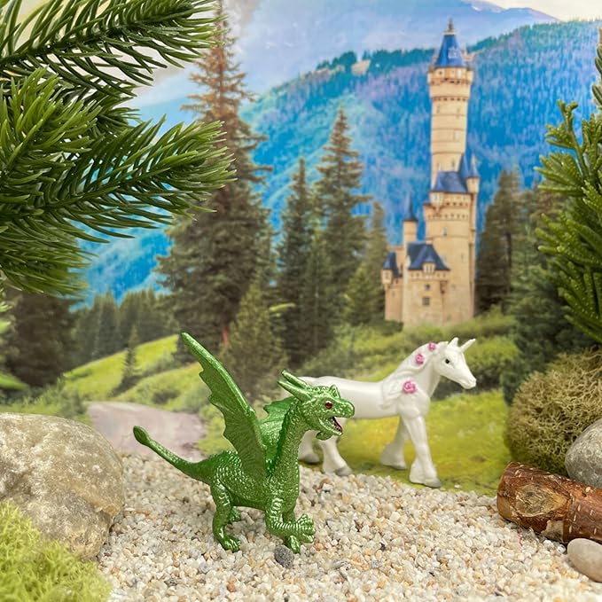 Safari Ltd. Fairy Tale Animals TOOB - Figurines of Unicorn, Dragon, Frog, Wolf, Rabbit, Doe, White Stallion, Bear, Mouse, Bluebird, and Fox - Play Toys for Boys, Girls & Kids Ages 3+