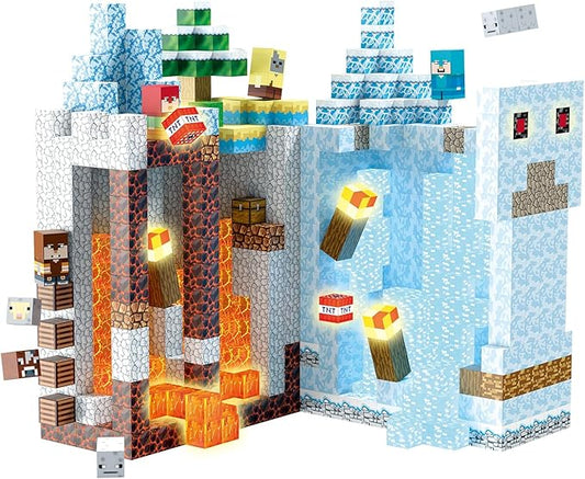 200PCS Magnetic Building Blocks, Magnetic Blocks Building STEM Construction Toys, Montessori Sensory Stacking Toy for Toddlers, Magnet Cubes with Light Blocks for Boys Girls Age 3 4 5 6 7 8-12