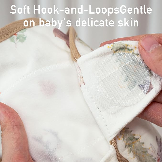 GLLQUEN BABY Girl Swaddles 0-3 Months - 3 Pack Baby Swaddles Sack for Newborn, Infant Sleep Sack, Easy Swaddling Wrap, Christmas Forest Carol, Nursery Swaddle Blankets Essentials