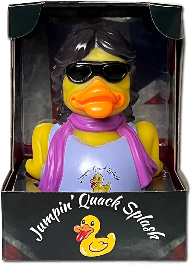 CelebriDucks - Jumpin' Quack Splash - The Floating Stones - Floating Rubber Ducks - Collectible Bath Toy Gift for Kids & Adults of All Ages