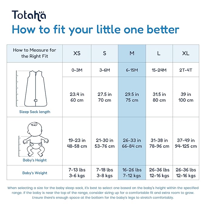 TotAha Sleep Sack 6-12 months 3 Pack, Buttery Soft Wearable Blanket Baby Sleeping Bag with 2-way Safe Zipper, 0.5 TOG, Baby Girl