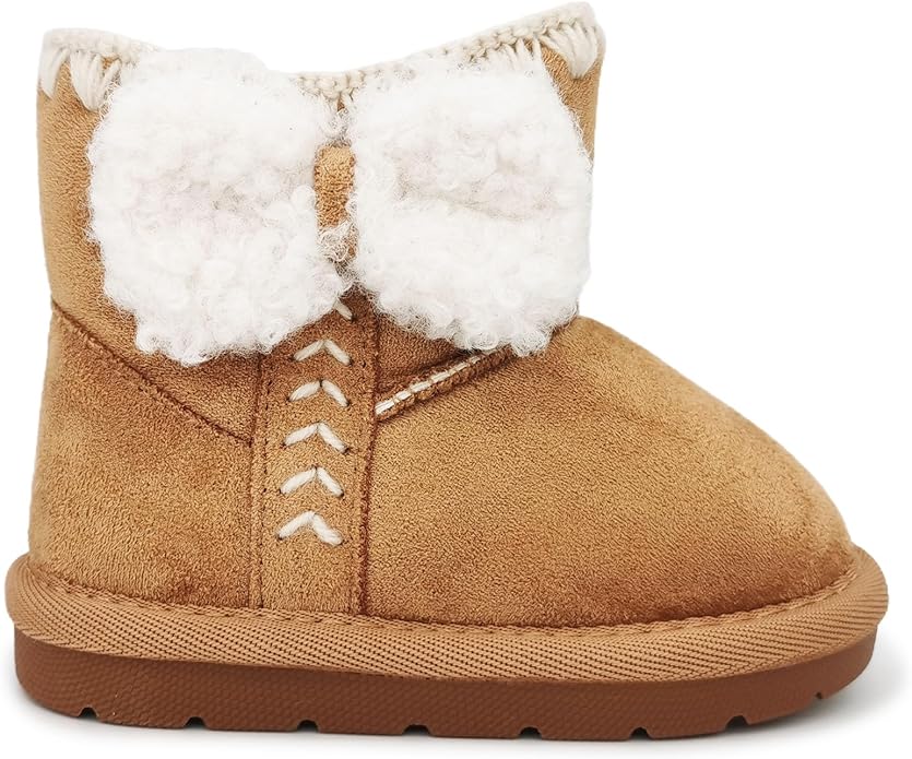 Baby Boots Winter Snow Booties Infant Boys Girls Outdoor Warm Shoes for Cold Weather 6 9 12 15 18 24 Months